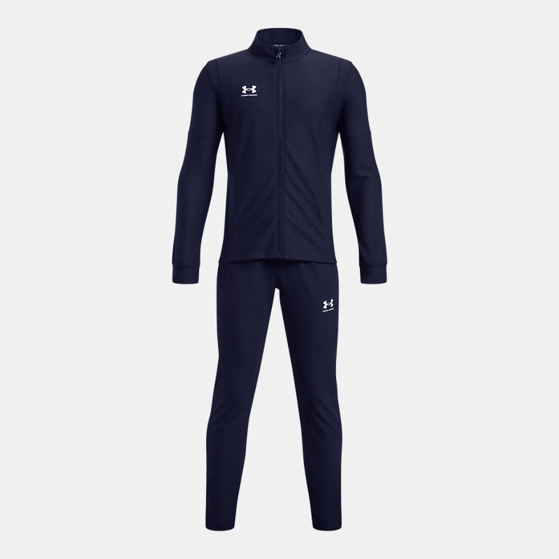 Boys' Under Armour Challenger Tracksuit Midnight Navy / White YMD (137 - 149 cm)