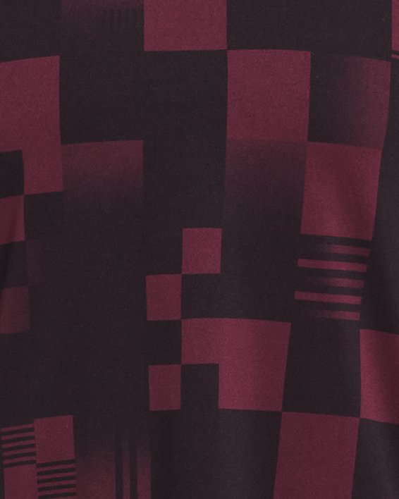 Men's Curry Printed Polo in Maroon image number 4