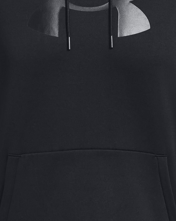Felpa con cappuccio Armour Fleece® Big Logo da uomo, Black, pdpMainDesktop image number 4