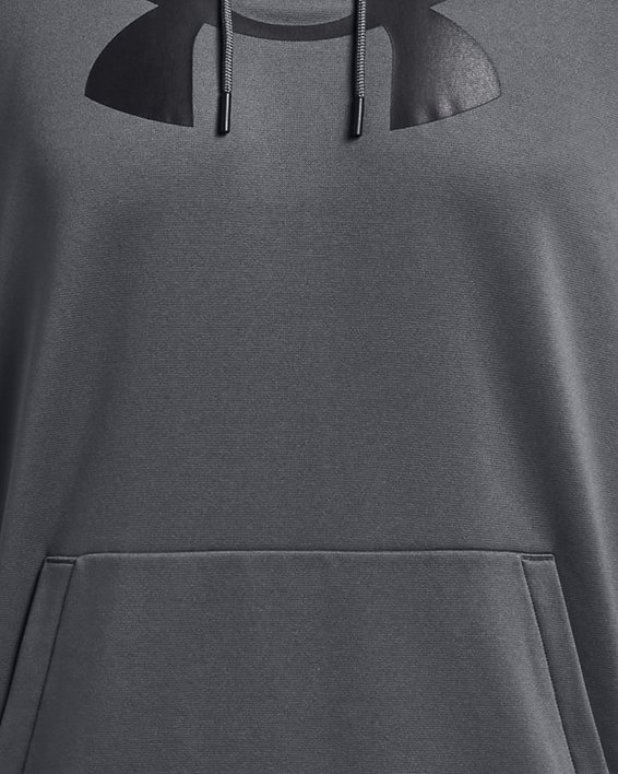 Sudadera con capucha Armour Fleece® Big Logo para hombre, Gray, pdpMainDesktop image number 4
