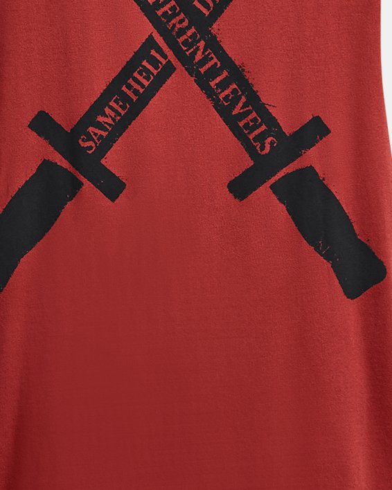 Men's Project Rock ST Dagger Tank in Red image number 5