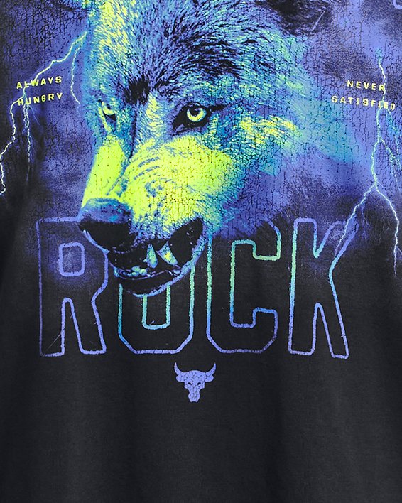 Men's Project Rock Wolf Heavyweight Short Sleeve image number 4