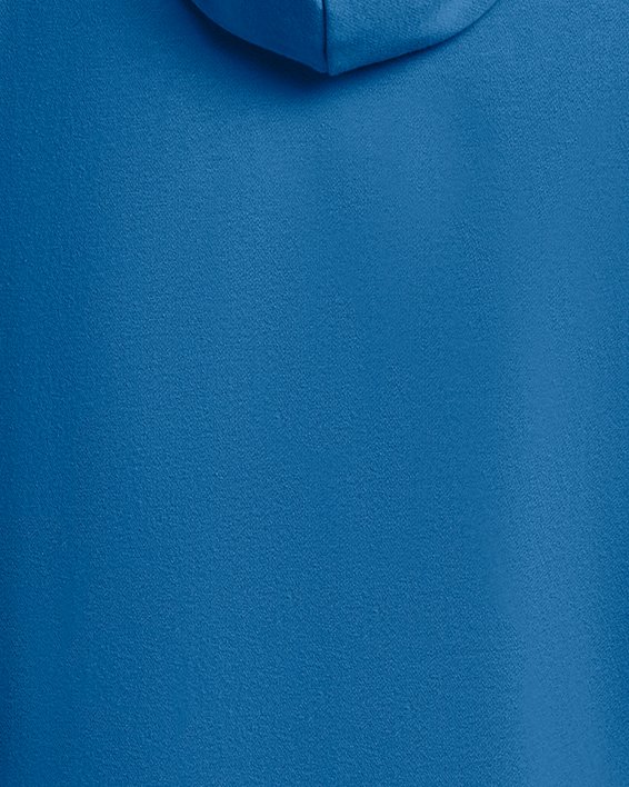 Sudadera con capucha de tejido Fleece UA Rival para hombre, Blue, pdpMainDesktop image number 4