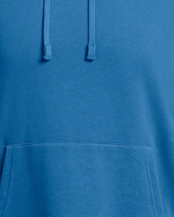 Sudadera con capucha de tejido Fleece UA Rival para hombre, Blue, pdpMainDesktop image number 3
