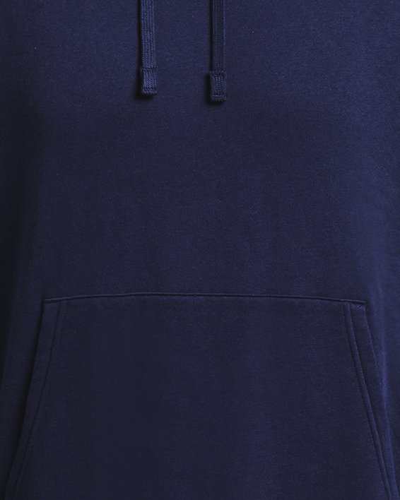 Sudadera con capucha de tejido Fleece UA Rival para hombre, Blue, pdpMainDesktop image number 4