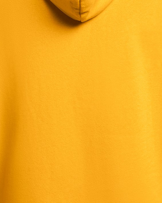 Sudadera con capucha UA Rival Fleece para hombre, Yellow, pdpMainDesktop image number 4