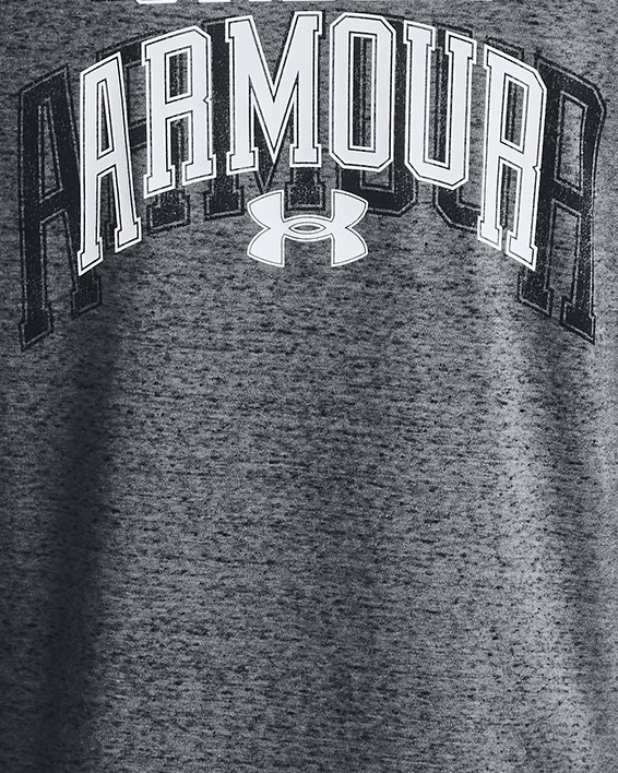 Men's UA Rival Terry Graphic Crew in Gray image number 7