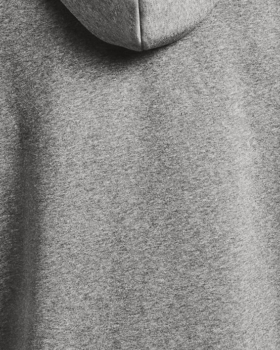Sudadera con capucha y cremallera completa de tejido Fleece UA Rival para hombre, Gray, pdpMainDesktop image number 5