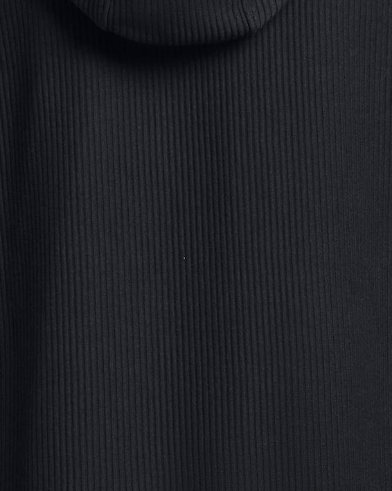 Women's UA Ottoman Fleece Hoodie in Black image number 5