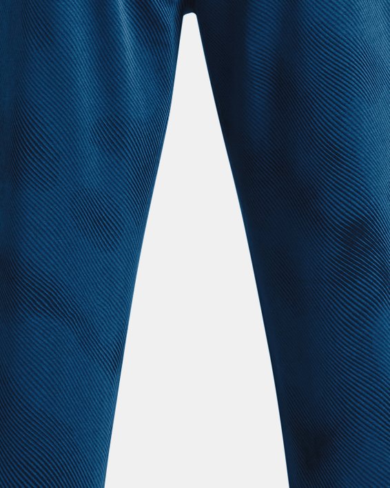 Men's UA Rival Fleece Printed Joggers, Blue, pdpMainDesktop image number 5