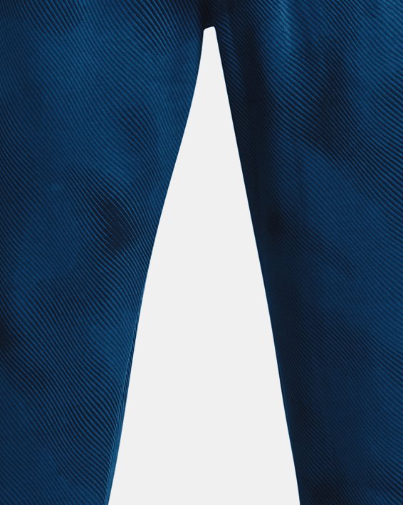 Pantalon de jogging UA Rival Fleece Printed pour homme, Blue, pdpMainDesktop image number 4