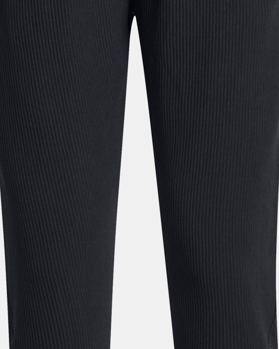 Women's UA Ottoman Fleece Pants, Black, pdpMainDesktop image number 4