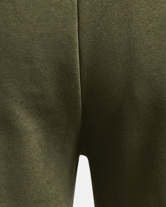 Herren UA Rival Fleece Shorts, Green, pdpMainDesktop image number 5