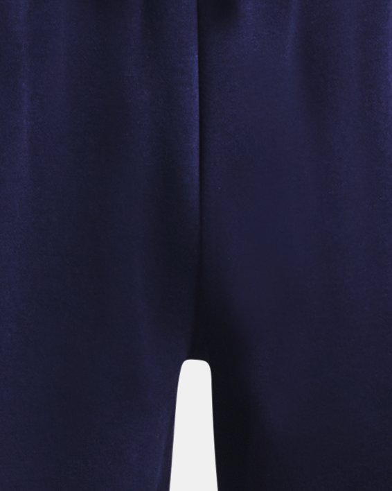 Men's UA Rival Fleece Shorts in Blue image number 4