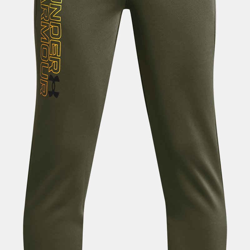 Under Armour Joggers estampados Armour Fleece® para niño Marine OD Verde / Negro YXS (122 - 127 cm)