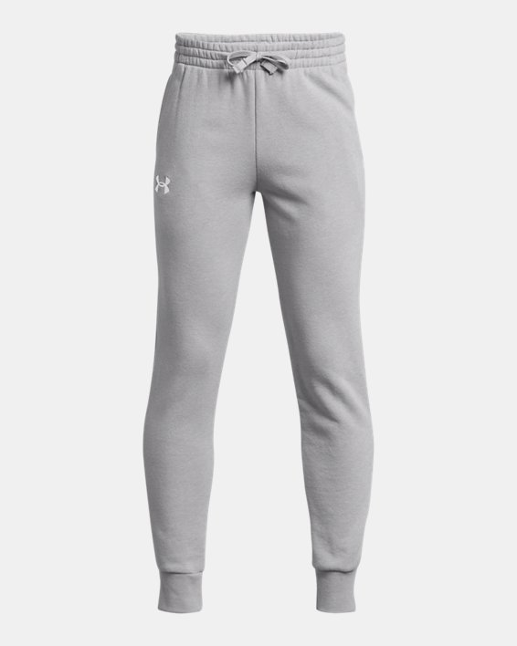 Under Armour Cold Gear Grey Fleece Loose Fit Joggers Sweatpants Girls Size  YLG