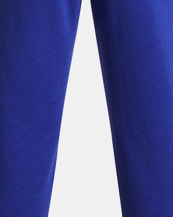 Pantalón de entrenamiento UA Rival Fleece Script para niño, Blue, pdpMainDesktop image number 1