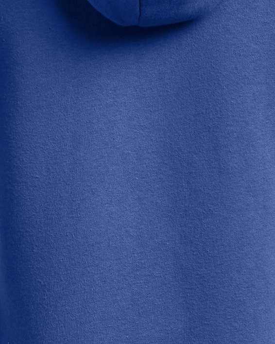 Boys' UA Rival Fleece Big Logo Hoodie, Blue, pdpMainDesktop image number 1