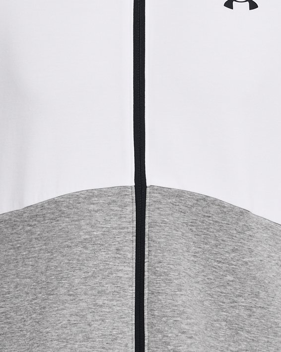 Men's UA Unstoppable Fleece Full-Zip, Gray, pdpMainDesktop image number 4
