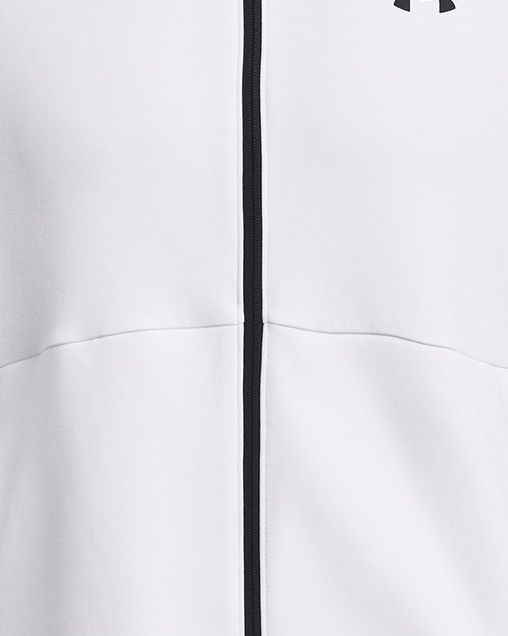 Men's UA Unstoppable Fleece Full-Zip in White image number 4