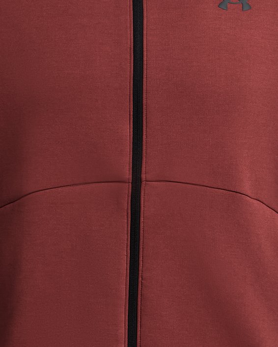 Men's UA Unstoppable Fleece Full-Zip, Red, pdpMainDesktop image number 4