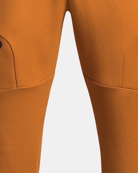 Pantalones de entrenamiento UA Unstopabble Fleece para hombre, Orange, pdpMainDesktop image number 4