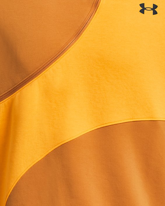 เสื้อผ้าฟลีซซิปครึ่งตัว UA Unstoppable สำหรับผู้ชาย in Orange image number 5