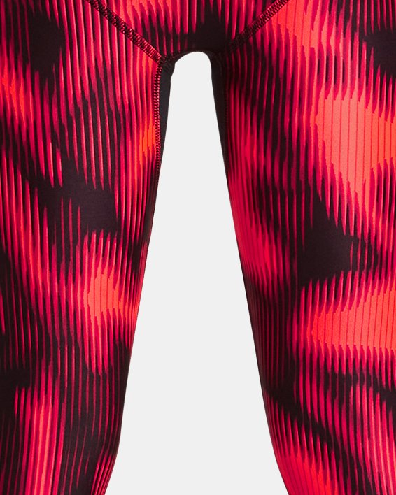 Leggings HeatGear® Printed ¾ para Niño, Red, pdpMainDesktop image number 1