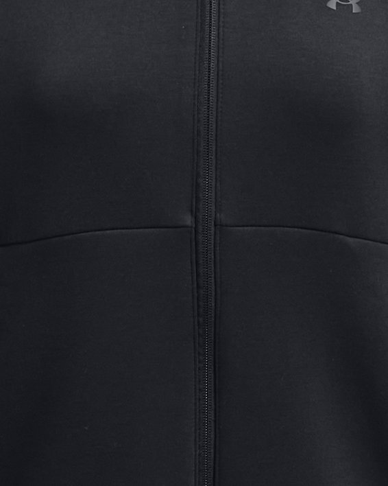 Parte de arriba con cremallera completa UA Unstoppable Fleece para mujer, Black, pdpMainDesktop image number 4