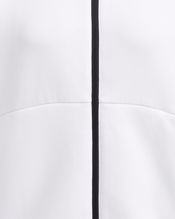 Women's UA Unstoppable Fleece Full-Zip, White, pdpMainDesktop image number 4