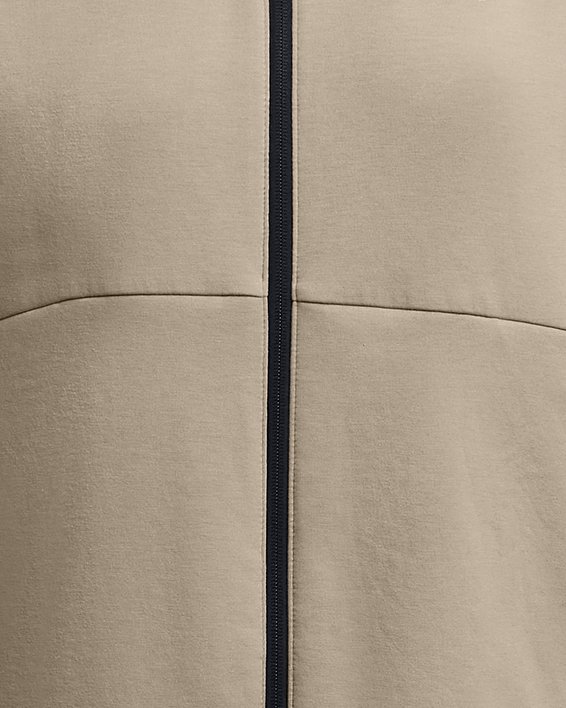 Parte de arriba con cremallera completa UA Unstoppable Fleece para mujer, Brown, pdpMainDesktop image number 4
