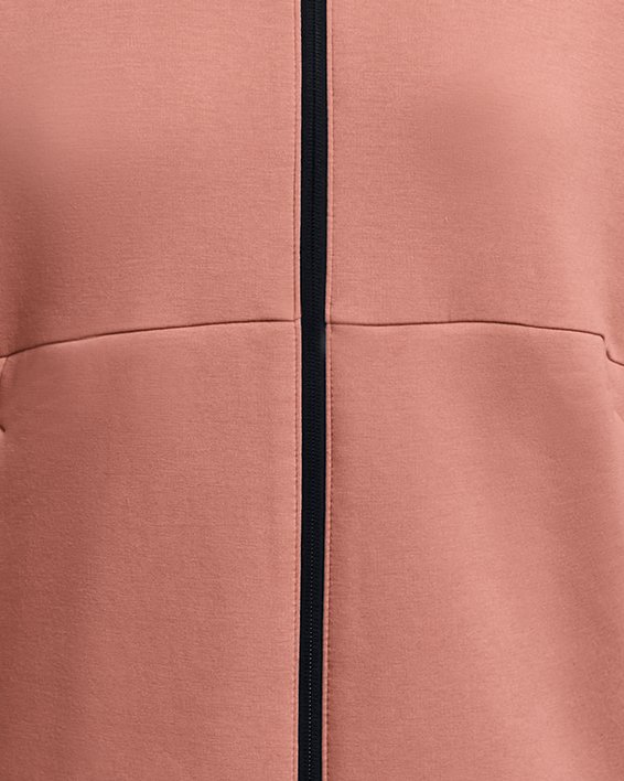 Women's UA Unstoppable Fleece Full-Zip in Pink image number 5