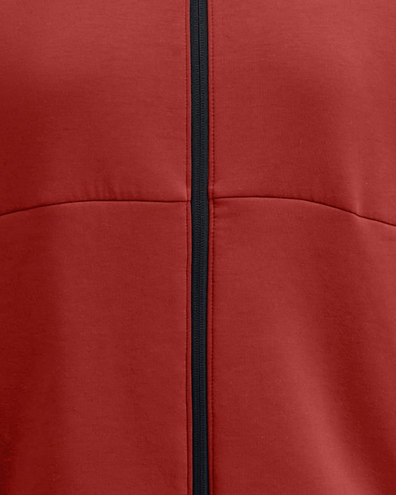 Women's UA Unstoppable Fleece Full-Zip, Orange, pdpMainDesktop image number 4