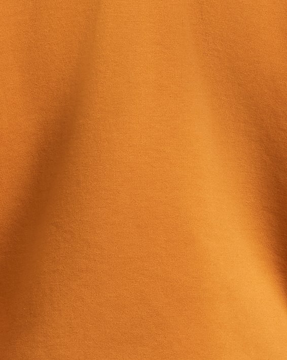 Haut court à col ras du cou UA Unstoppable Fleece pour femme, Orange, pdpMainDesktop image number 5