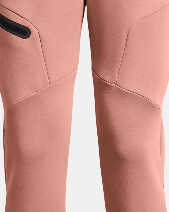 Pantalones de entrenamiento UA Unstoppable Fleece para mujer, Pink, pdpMainDesktop image number 4