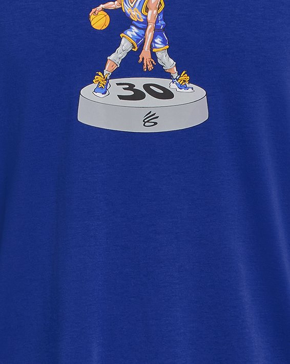 UA CURRY BOBBLE HEAD SS in Blue image number 3