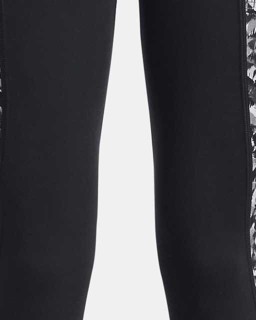 Black/grey athletic leggings. Size YLG