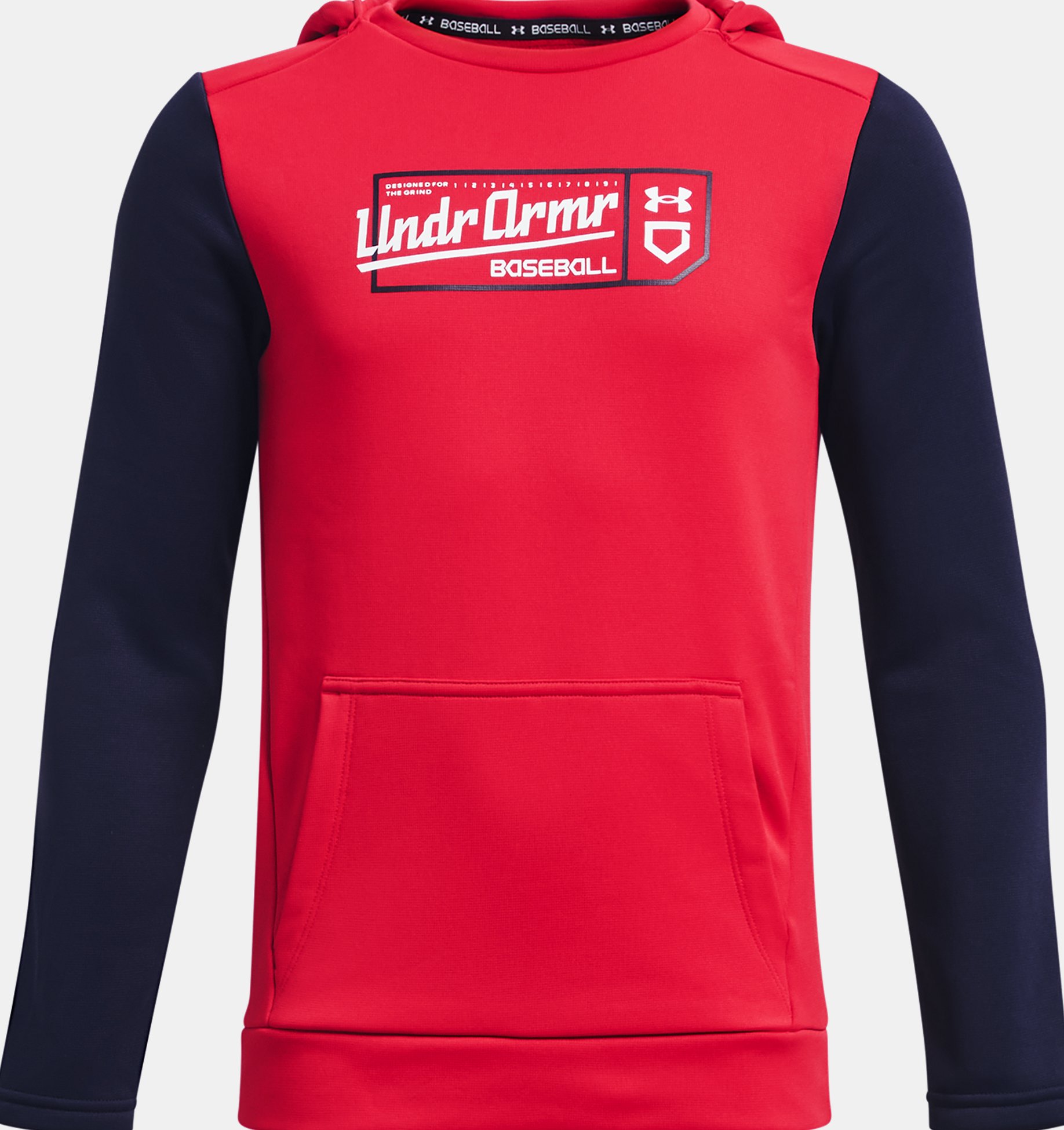 Under Armour Boys' Baseball Graphic Hoodie - Red, Youth Large