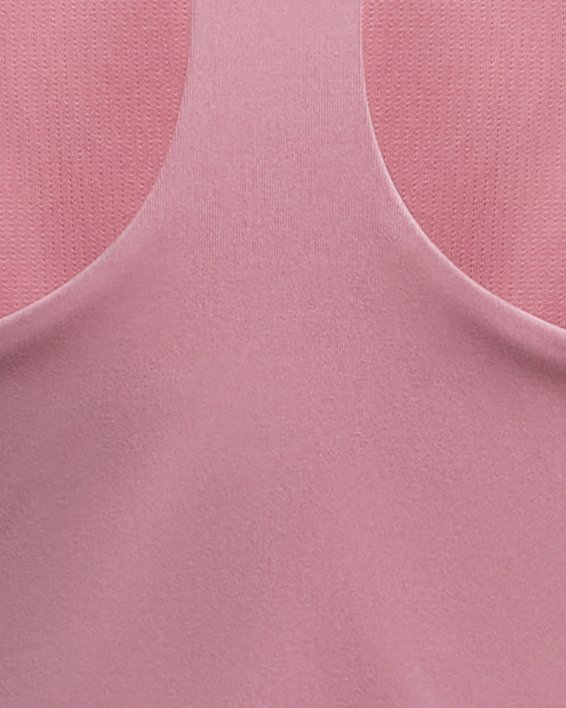 เสื้อกล้ามทรงคร็อป UA Motion สำหรับเด็กผู้หญิง in Pink image number 1