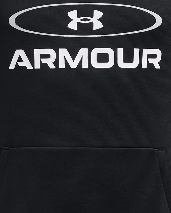 Under Armour Men's Armour Fleece Pullover Hoodie, Halo Gray (014)/Black,  Small at  Men's Clothing store