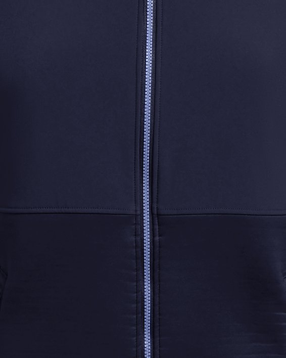 Haut entièrement zippé UA Storm Daytona pour femme, Blue, pdpMainDesktop image number 4