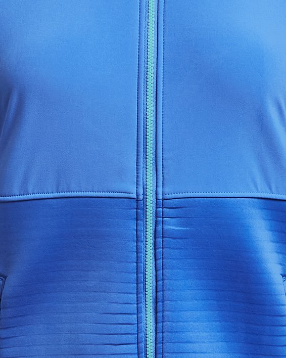 Parte de arriba con cremallera completa UA Storm Daytona para mujer, Blue, pdpMainDesktop image number 5