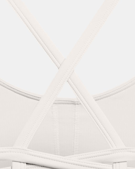 Women's Project Rock All Train Crossback Bra in White image number 11