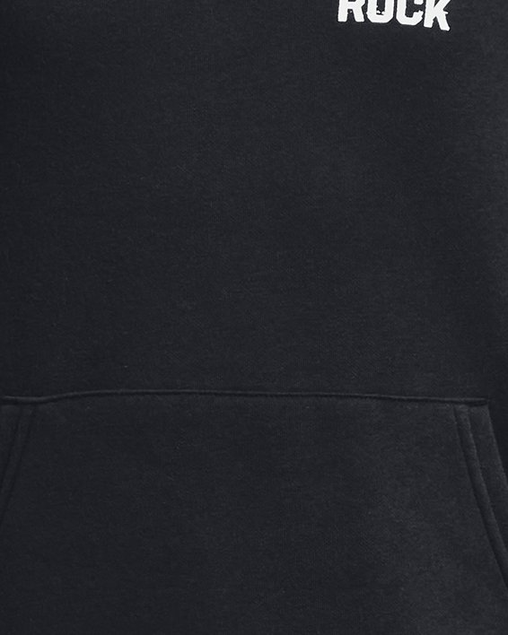 Sudadera con capucha de tejido Fleece Project Rock Rival para niño, Black, pdpMainDesktop image number 0