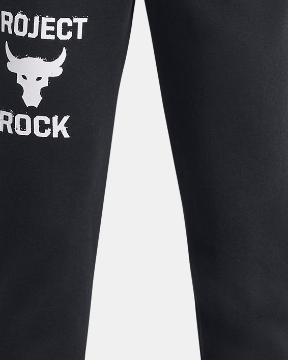 กางเกงจ๊อกเกอร์ผ้าฟลีซ Project Rock Rival สำหรับเด็กผู้ชาย in Black image number 0