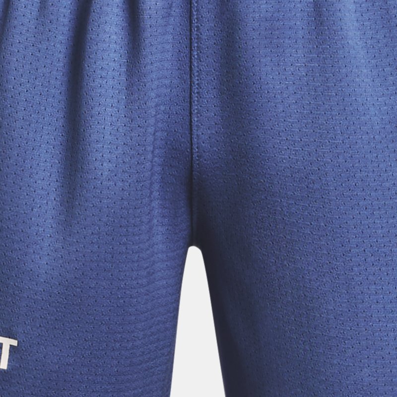 Under Armour Jongensshorts Project Rock Mesh Hushed Blauw / Wit Clay YLG (149 - 160 cm)