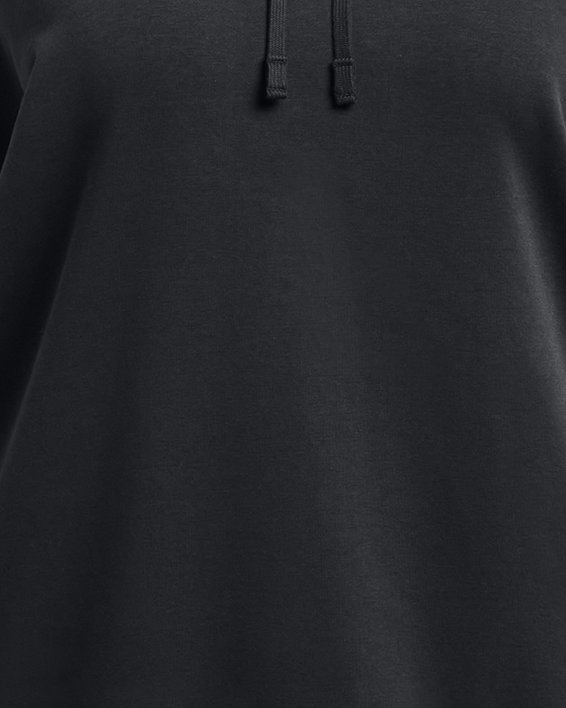 Women's UA Rival Fleece Oversized Hoodie, Black, pdpMainDesktop image number 4