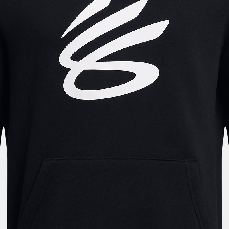 Under Armour Boys' Curry Splash Hoodie Black / White YLG (59 - 63 in)