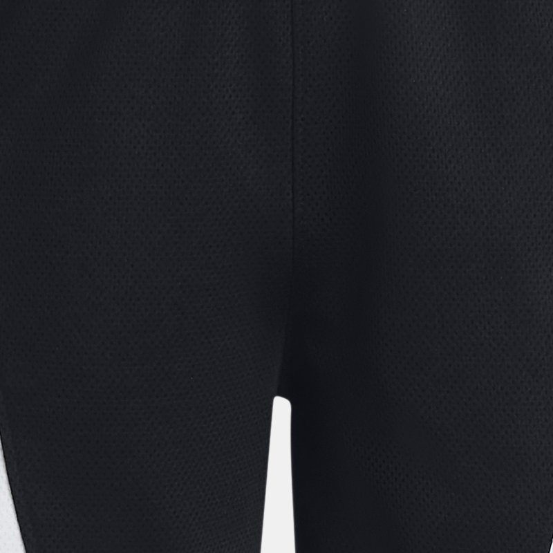 Under Armour Boys' Curry Splash Shorts Black / White / Neo Turquoise YXS (48 - 50 in)