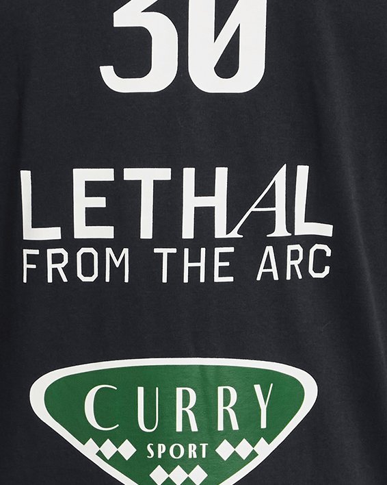 Men's Curry Race Heavyweight Short Sleeve in Black image number 5